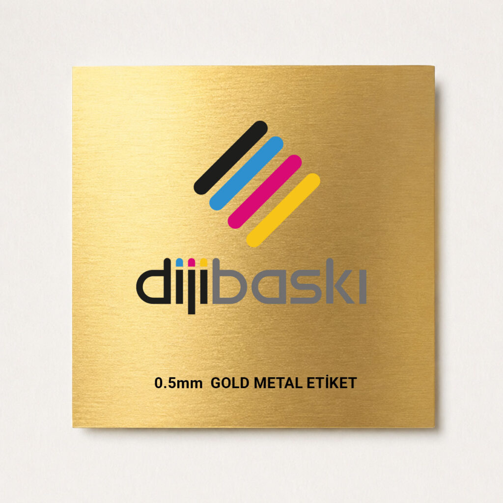 Gold Metal Etiket